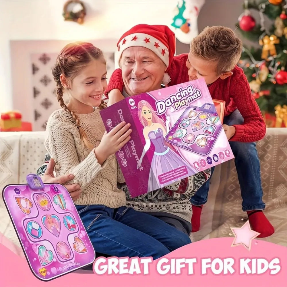 9-Key Dance Mat for kid Faux Leather Interactive Party Games Toys Touch Sensitive With 6 Modes for Boys Gilrs Gift Ages 3+