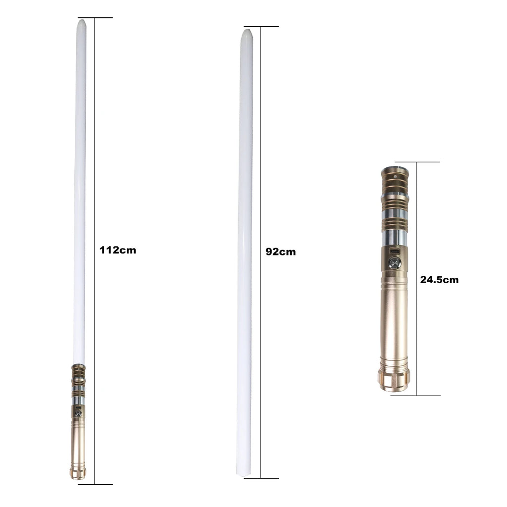 DamienSaber Xeno3.0 Pixel Lightsaber Sensitive Smooth Swing Light Saber Force Heavy Dueling Blade Metal Hilt with 34 Sound Fonts