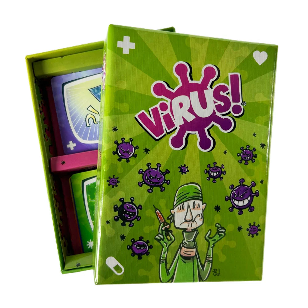 Virus Card Game The Virus 1 2 3 4 Card Correct Version Party Board Game Deck Halloween Edition For Fun Family Games