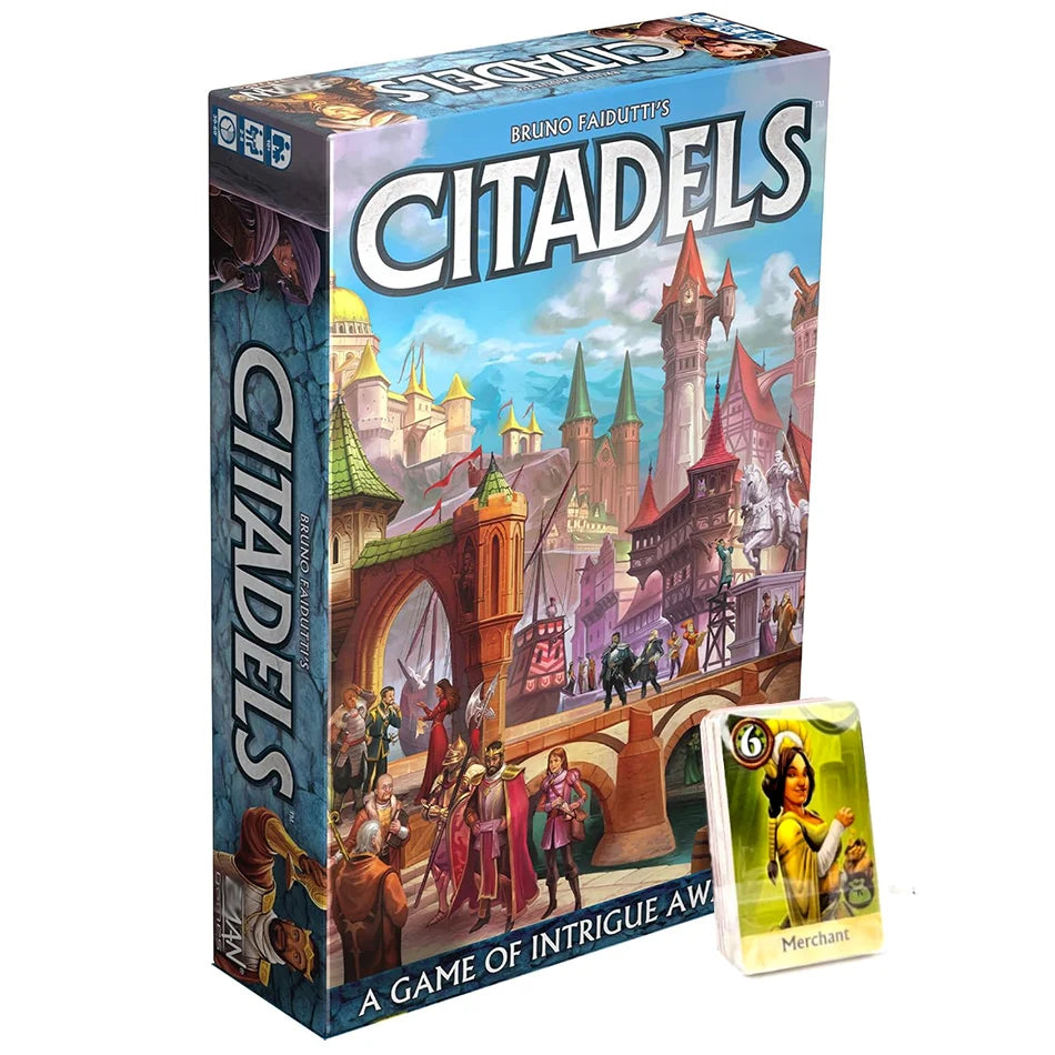 Citadels Revised Edition , Board Game- Master Builder Showdown!  , Ages 10+ , 2-8 Players , 30-60 Minutes Playing Time