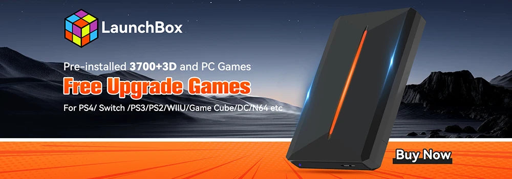 Retrobat＆Playnite Retro Gaming HDD 38200+AAA PC and Retro Games for PS3/PS2/Switch/DC/WII/WIIU/NES/MAME Emulator Game Console