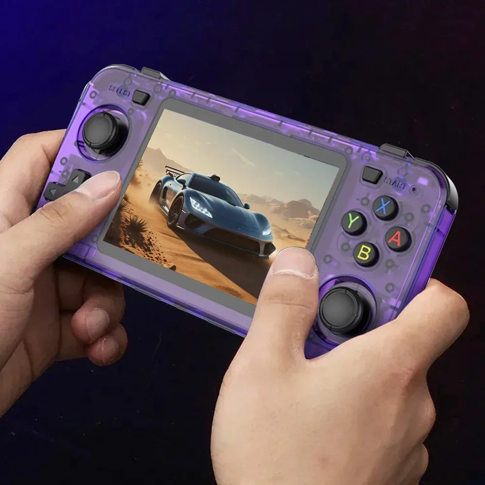15000+ Ready Games! 3.5" IPS Retro Handheld Console RK3326, 3000mAh Long Play original ARKOS Blue R36H 64GB 128GB