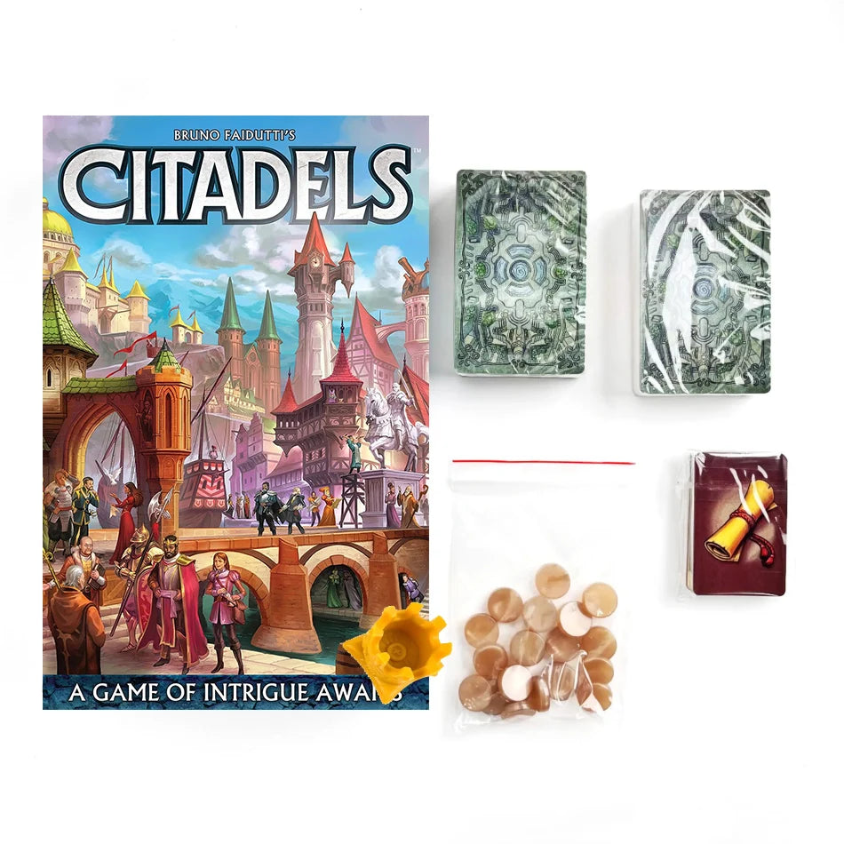 Citadels Revised Edition , Board Game- Master Builder Showdown!  , Ages 10+ , 2-8 Players , 30-60 Minutes Playing Time