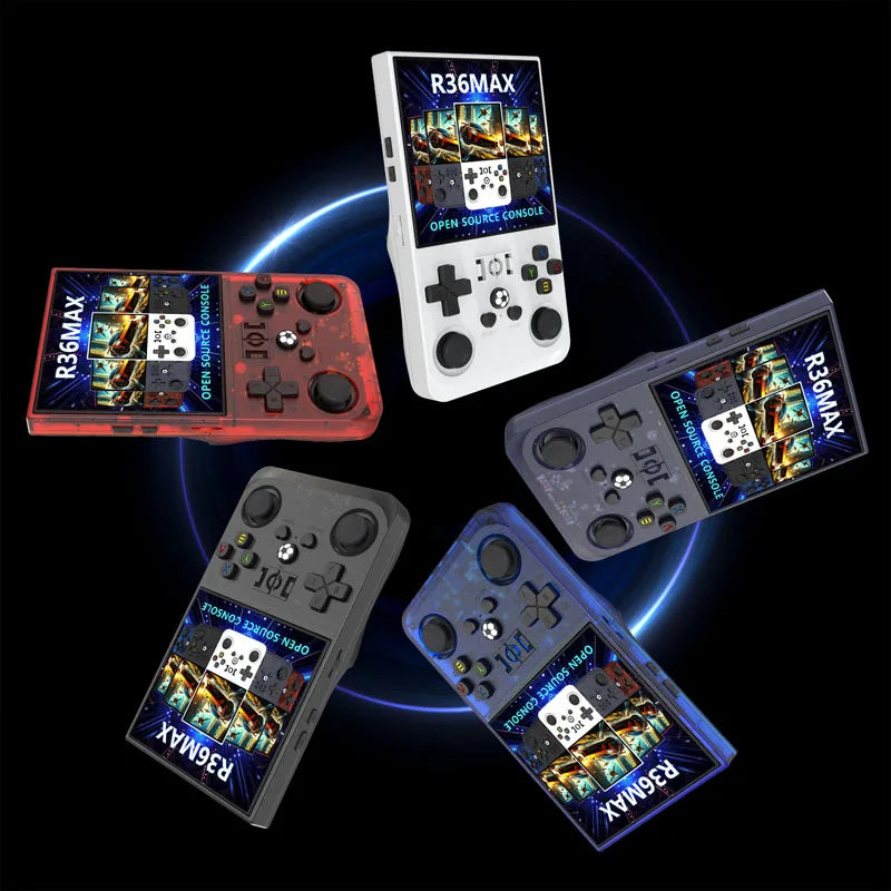 R36MAX Retro Handheld Video Game Console Linux System 4.0 Inch IPS Screen R36S Portable Pocket Video Player 128GB Games Gift