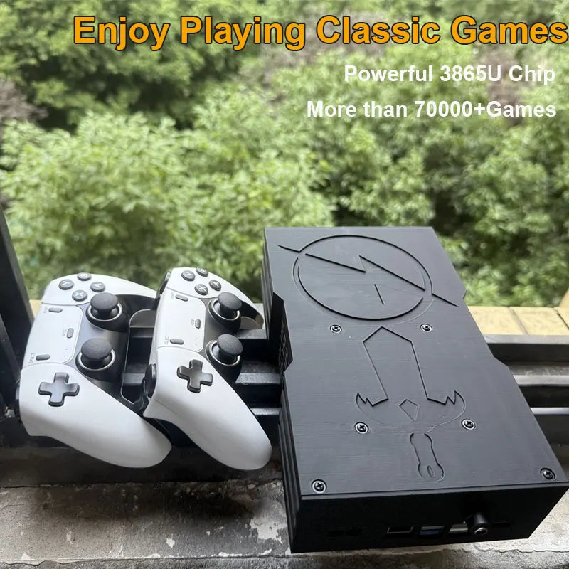 60+ Emulators Super Game Console X King 8G Ram 500G Gaming SSD Batocera 3865U 70000+Games For Wii PS2 XBOX PSP Switch N64