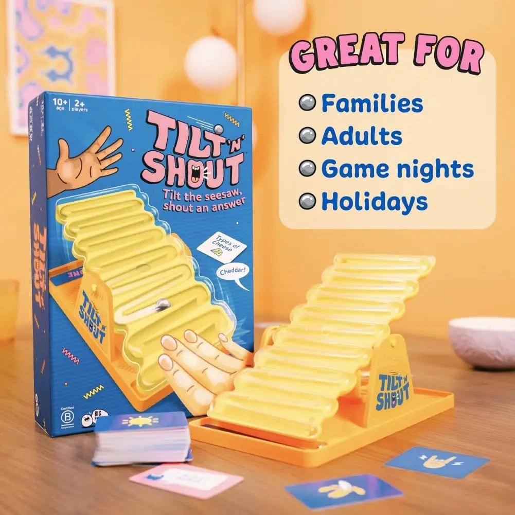 New Shake Stilt Board Chessboard Battle Challenge TILT N SHOUT Desktop Puzzle Game Family Gathering Game Toy
