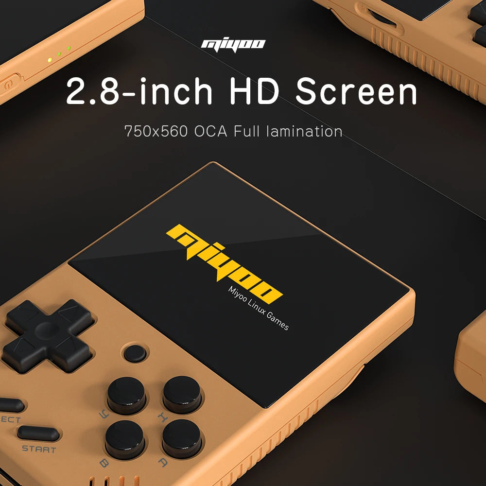MIYOO Mini V4 Portable Retro Handheld Game Console 2.8"Inch IPS Screen Small Video Game Consoles Classic Gaming Emulator Players