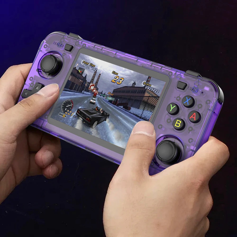 R36H Retro Handheld Console 3.5 inch IPS Screen Open-Source Linux System Portable Classic Game Consoles 64G Video Player Game