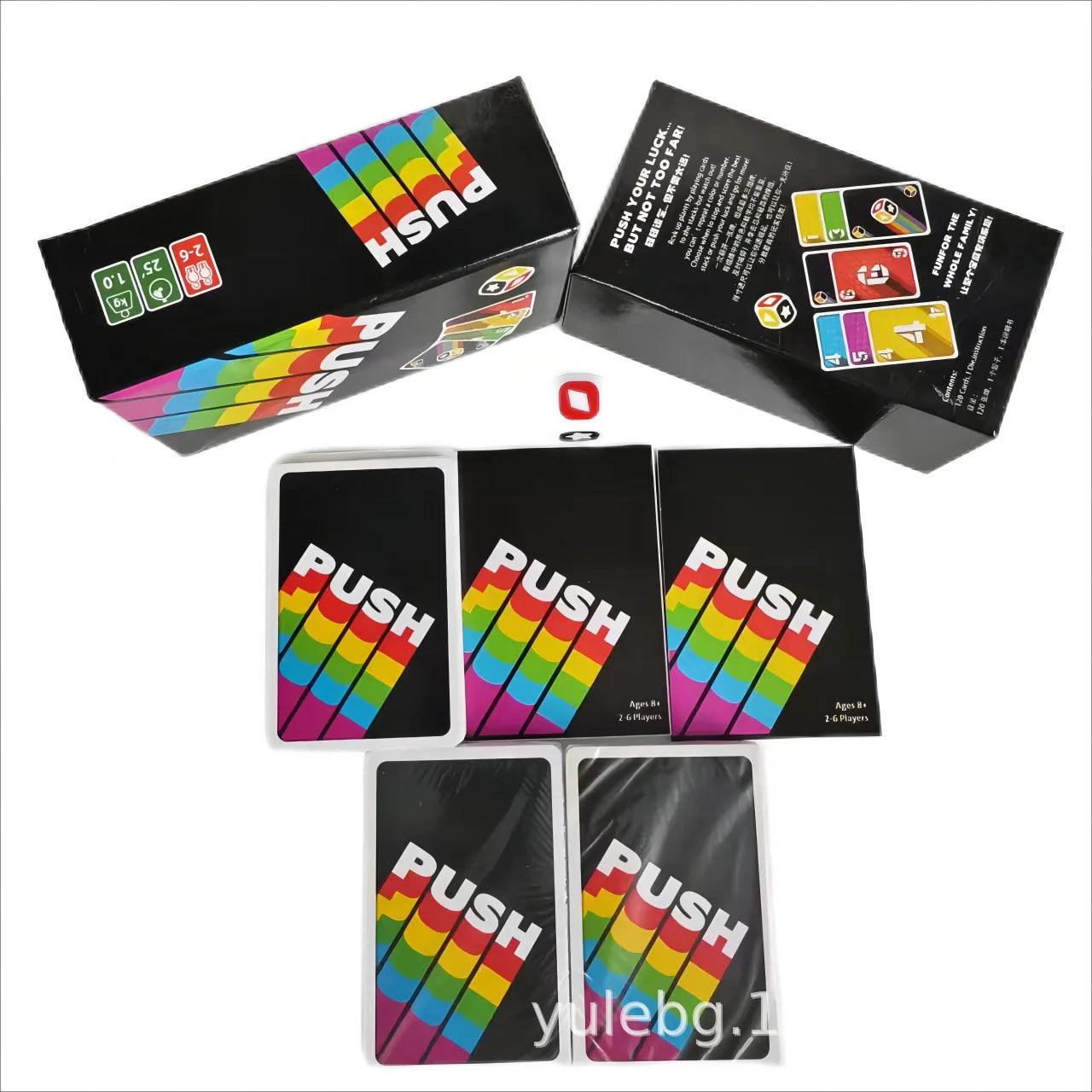 Push Card Game Adults and Teens Strategy Board Game- Family Game for Kids and Adults Age 8 Years Up - 2 to 6 Players