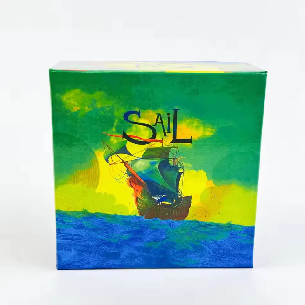 SAIL: 2-Player 20-Minute Paper-Based Nautical Strategy Couple Board Game - Romantic Adventure for Date Nights, Couple Gatherings