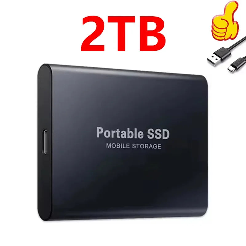 Portable High Speed External Hard Disks Fast Data Transfer Hard Drives 1TB 2TB 4TB High Capacity Storage SSD for MAC Notebook PC