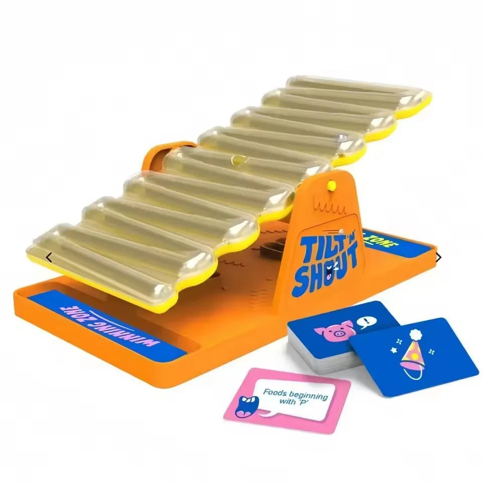 New Shake Stilt Board Chessboard Battle Challenge TILT N SHOUT Desktop Puzzle Game Family Gathering Game Toy