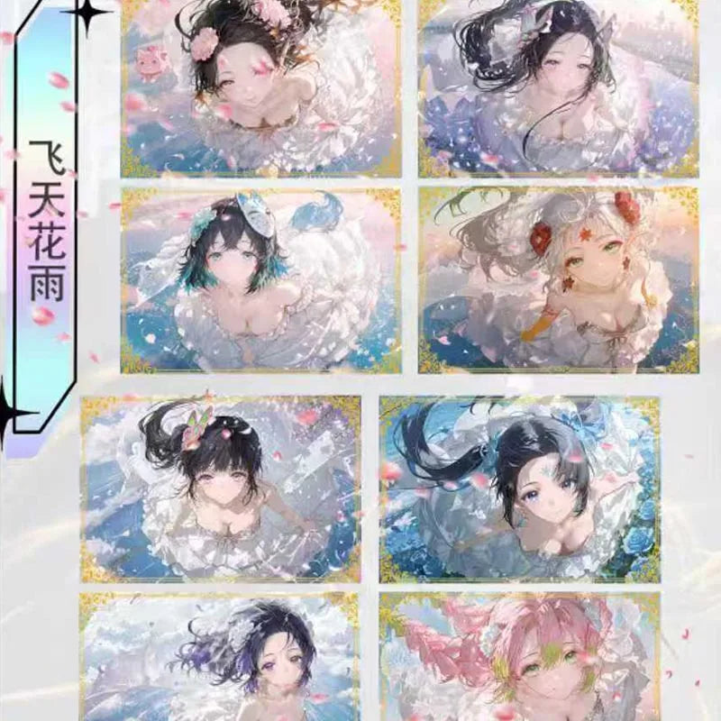 Demon Slayer Wholesales Goddess Cards Booster Box Collection Qinglan Creative Acrylic Art Board Anime Waifu Display Set