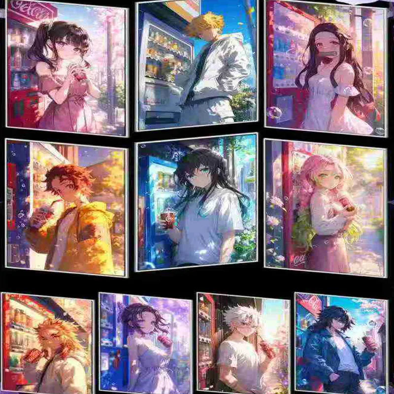 Demon Slayer Acrylic Cards Booster Box Official Anime Trading Game Collection Japanese Style Gift