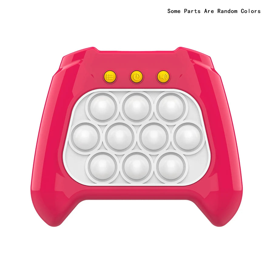 Pop Light Fidget Game Quick Push Bubble Game Portable Handheld Handle Toys Boys Girls Gift for Kids Machine Relieve Stress Toys