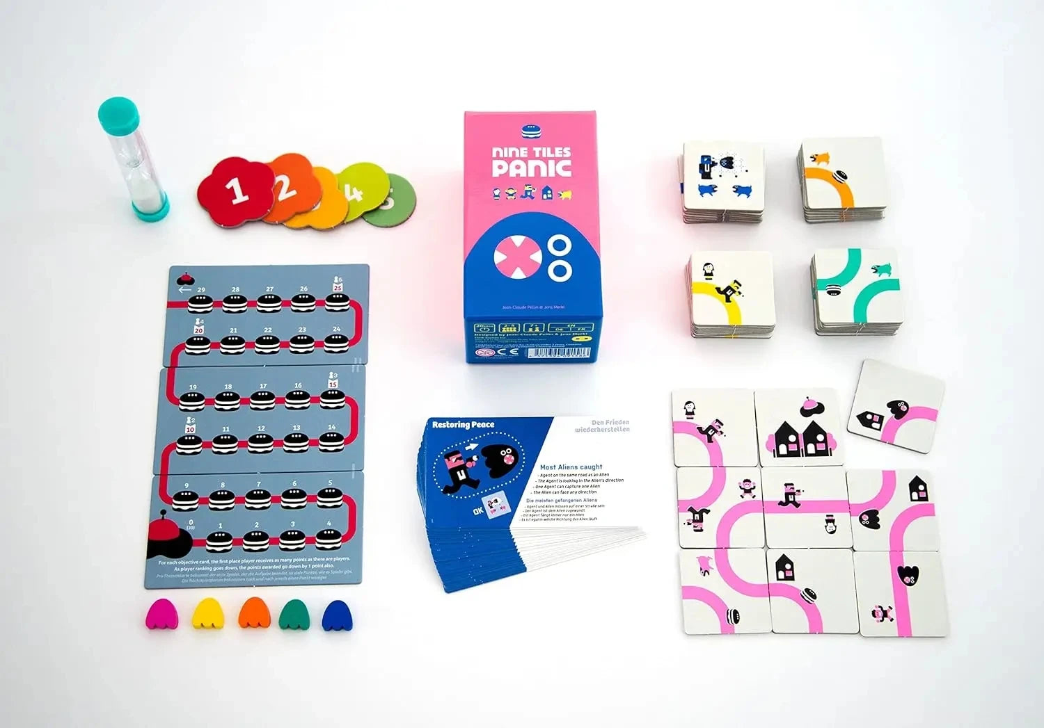 Strategy Board Game | Nine Tiles Panic | Durian | Maskemen| Dropolter | Whale To Look |Rafter Five|Scout Card • Best Family Game