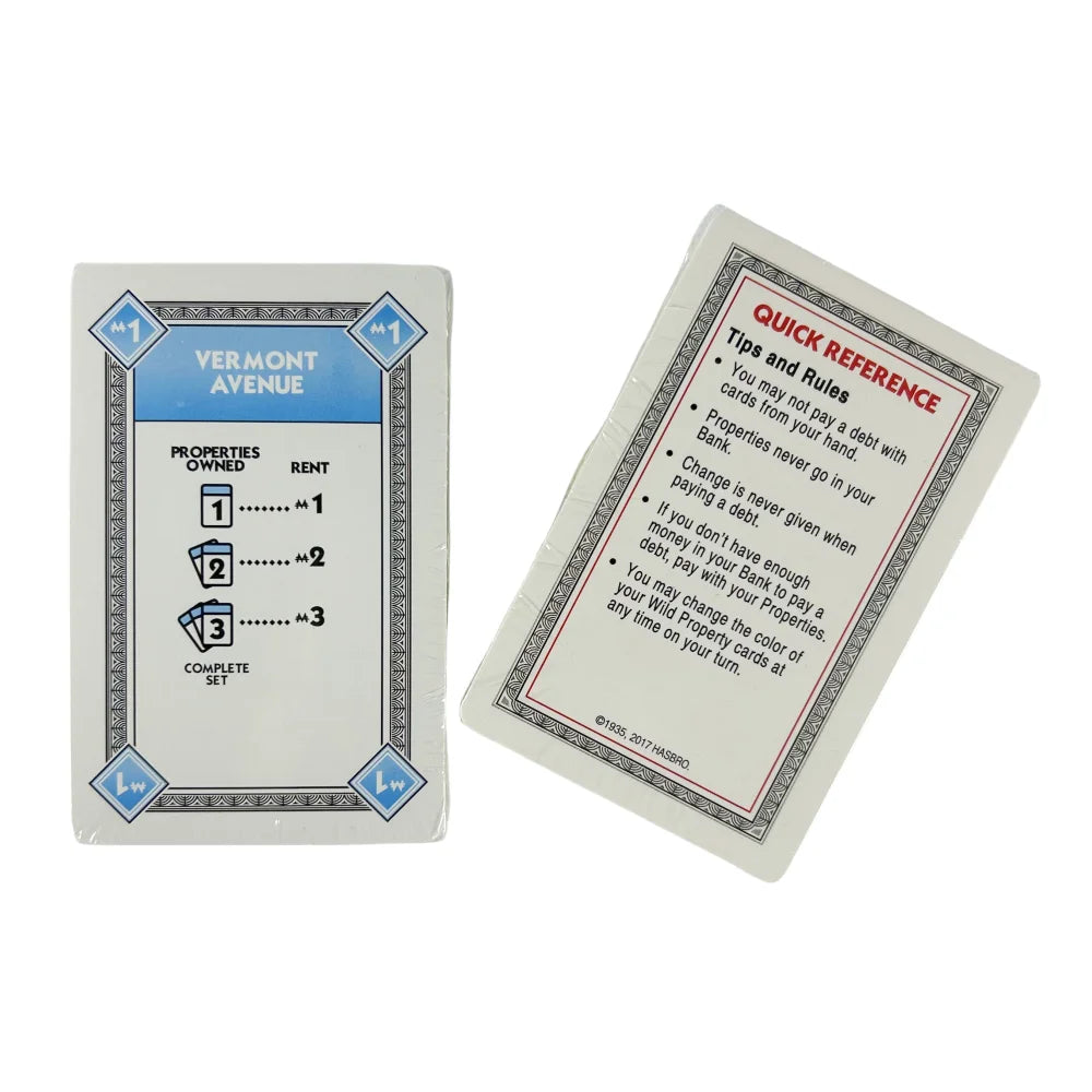 Monopoly Deal Quick-Playing Cluede Card Game for Families Kids Ages 8 and Up and 2-5 Players Board game