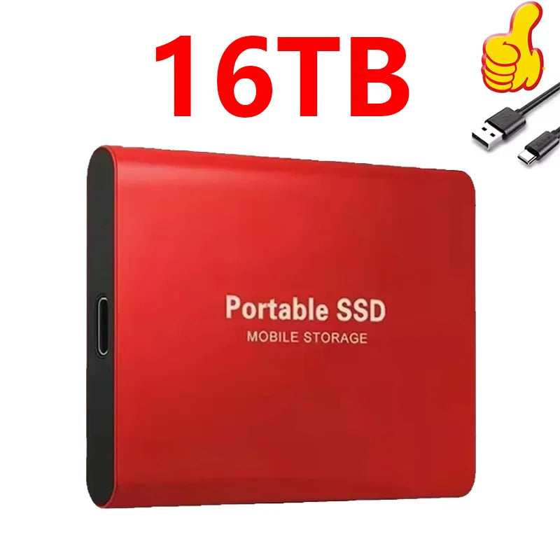 Portable High Speed External Hard Disks Fast Data Transfer Hard Drives 1TB 2TB 4TB High Capacity Storage SSD for MAC Notebook PC