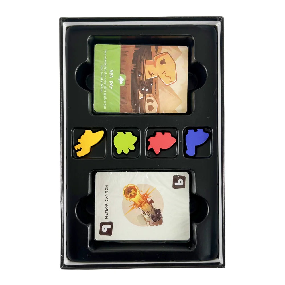 Happy Little Dinosaurs English Chess and Card Strategy Hazards Party Playing Board Evolution Game Cards