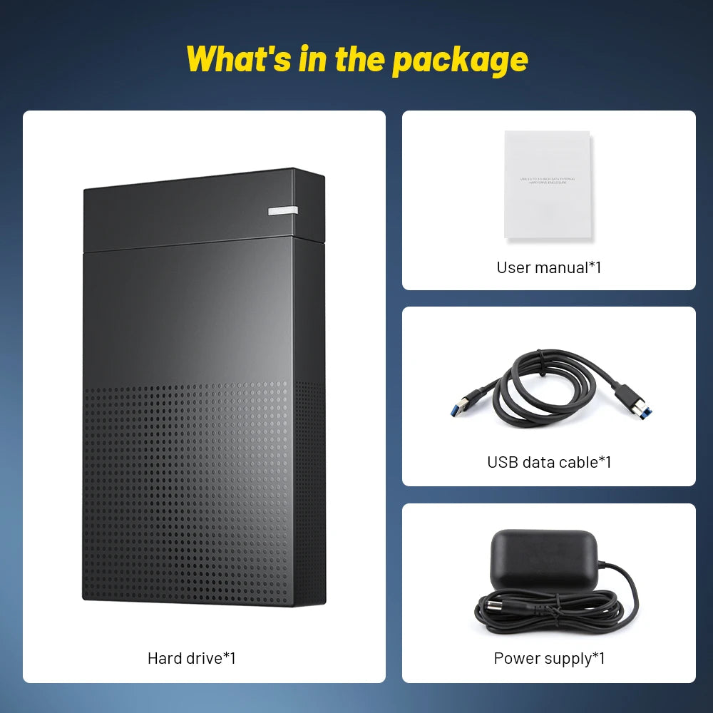 KINHANK 4T Gaming HDD with Launchbox Hyperspin Playnite Retrobat Teknoparrot Retro Video Game Console for PS5/PS4/PS3/PS2/PSP/DC