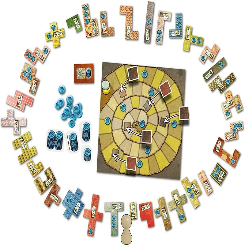 Patchwork Battle Board Game Card Board Game 2 Person Family/party Children Best Gift Battle Indoor Entertainment Fun Game Boxed