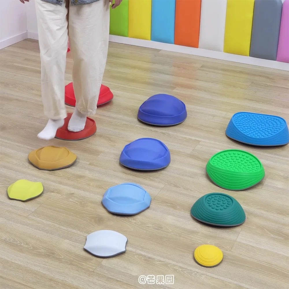 Children Balance Stepping Stones Sports Toys Sensory Integration Training Parish Party Indoor Outdoor Social Game Autism Therapy