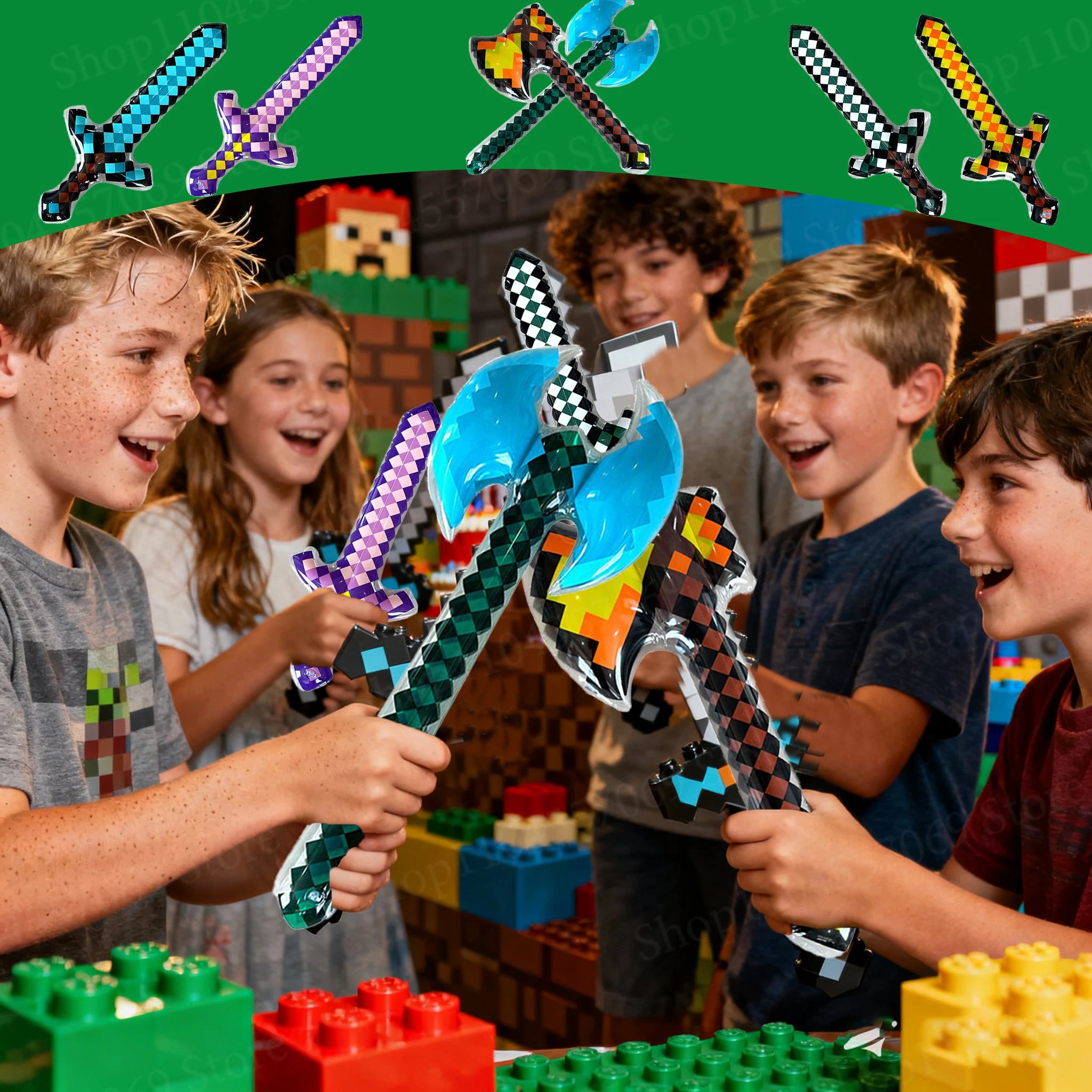 12-72Pcs Inflatable Sword Toy Inflatable Weapons for Theme Party Birthday Halloween Kids Themed Party Gifts Sword Party Favors