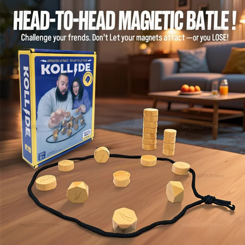 Upgraded Magnetic Stones Game Interactive Magnet Board Strategy Game for Family Kids Adults Portable  Magnetic Stones Play Set