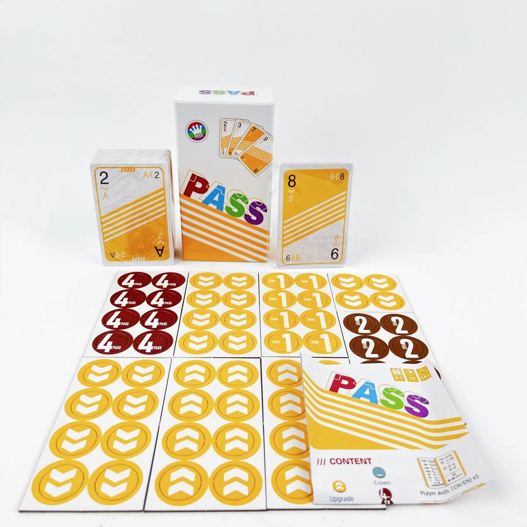 PASS Card Game - URN THE TABLES BY PASS for Fun Party Game - Ages 14+, 2 Players 15 Minutes Playing Time