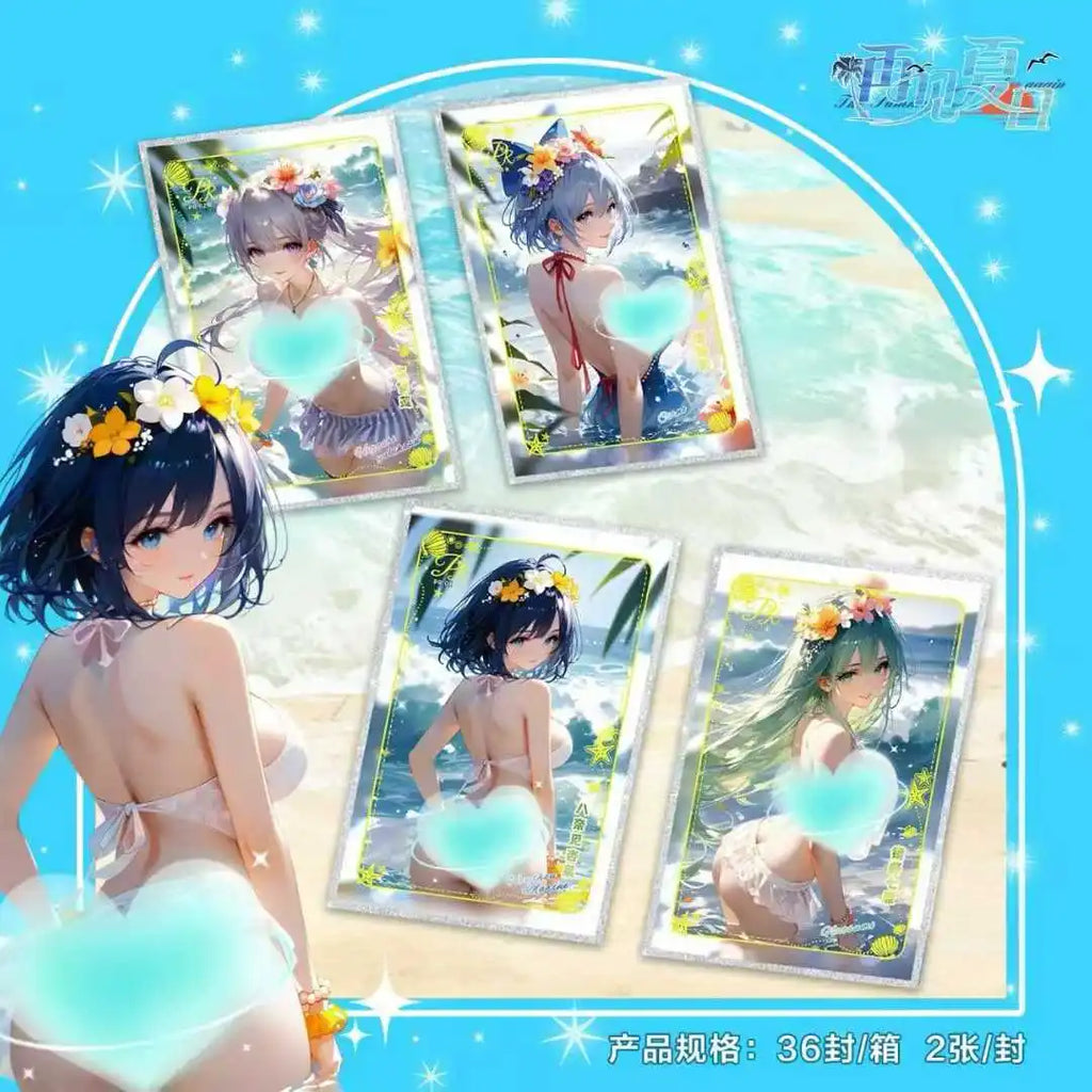 Goddess Story Summer Theme A5 Waifu Cards Goodbye Series Wave 1 Premium Collectors Art Set
