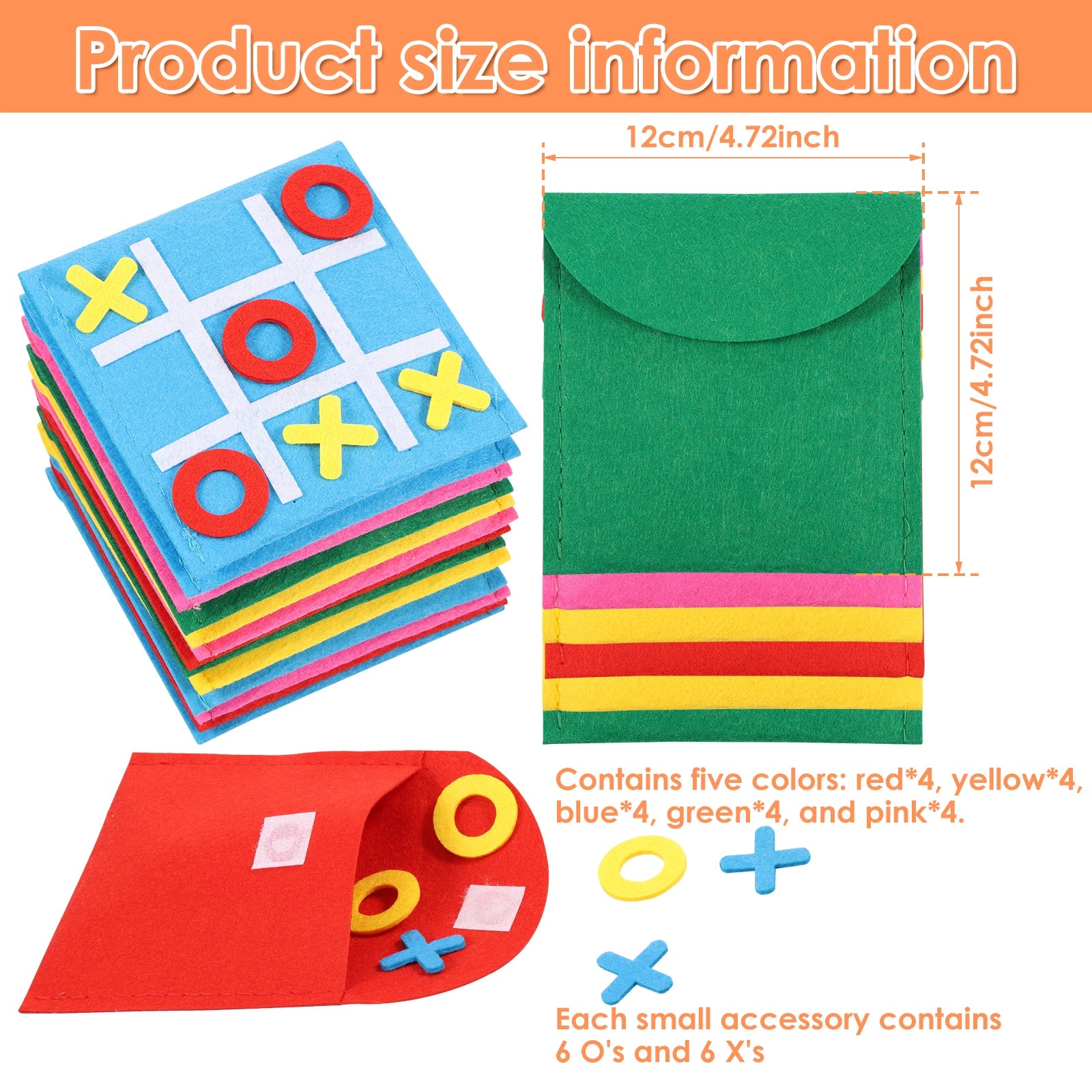 20pcs Felt Board Game  for Kids and Family Party Fun Mini Board Game Toy Family Board Game Birthday Party Favors Travel Game