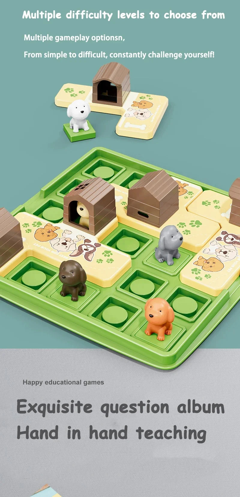 Funny Parent Child Games Beware of The Dog Don't Wake The Dog Toys Dog Board Games for Kids Tricky Toy Bad Dog Gnaw Bones Toy