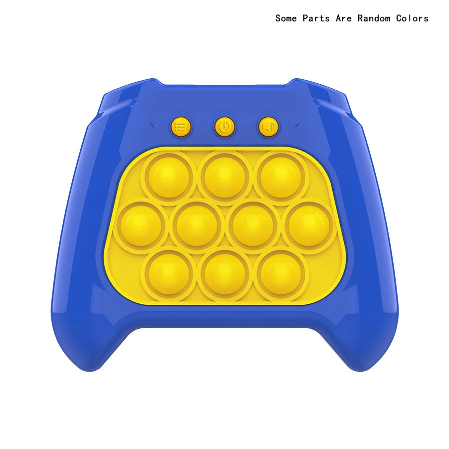 Pop Light Fidget Game Quick Push Bubble Game Portable Handheld Handle Toys Boys Girls Gift for Kids Machine Relieve Stress Toys