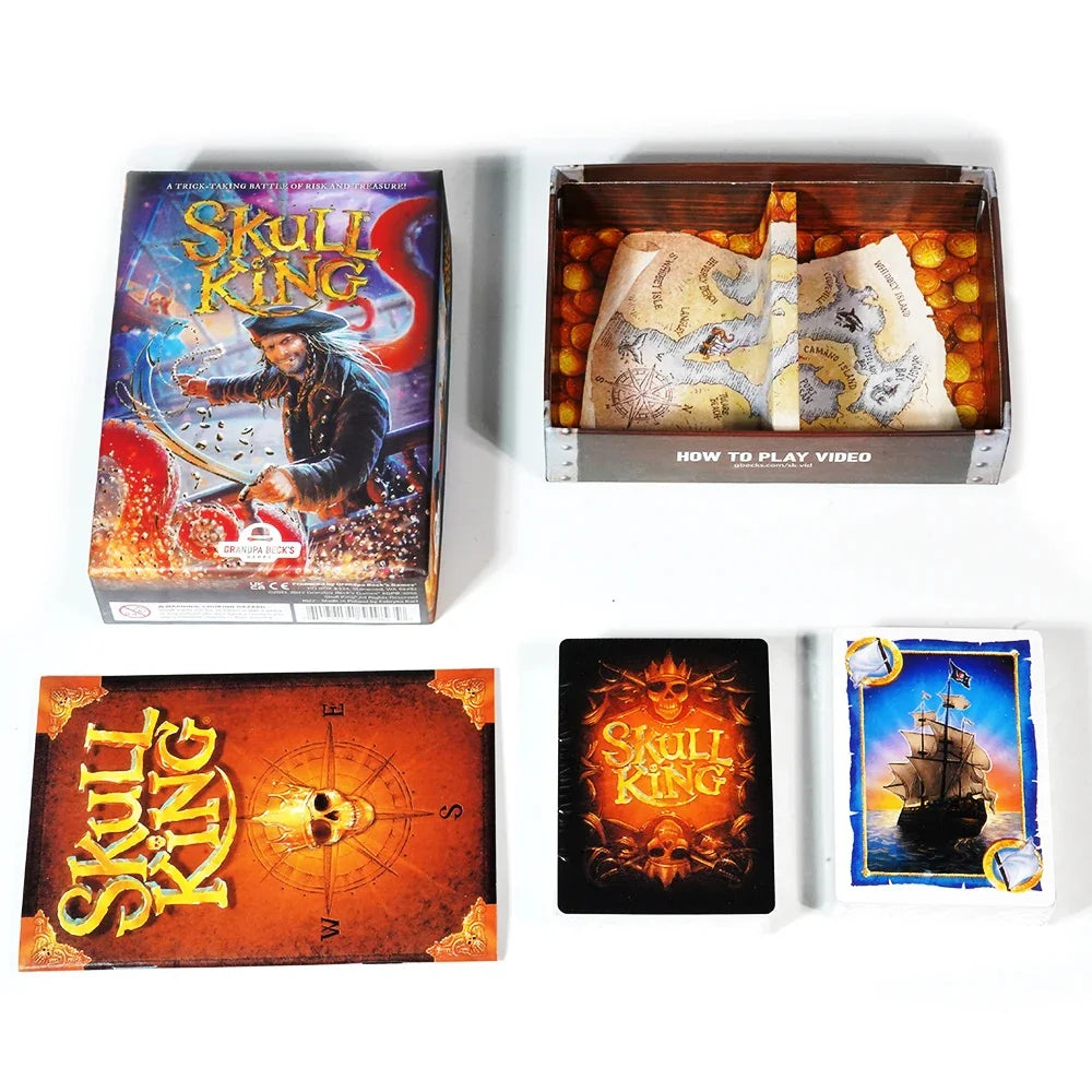 Skull King Board Game - Pirate Adventure Strategy Game for 3 - 8 Players, Ages 8+ - Enhance Intelligence & Promote Interaction