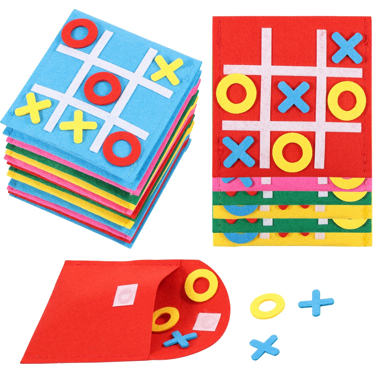 20pcs Felt Board Game  for Kids and Family Party Fun Mini Board Game Toy Family Board Game Birthday Party Favors Travel Game