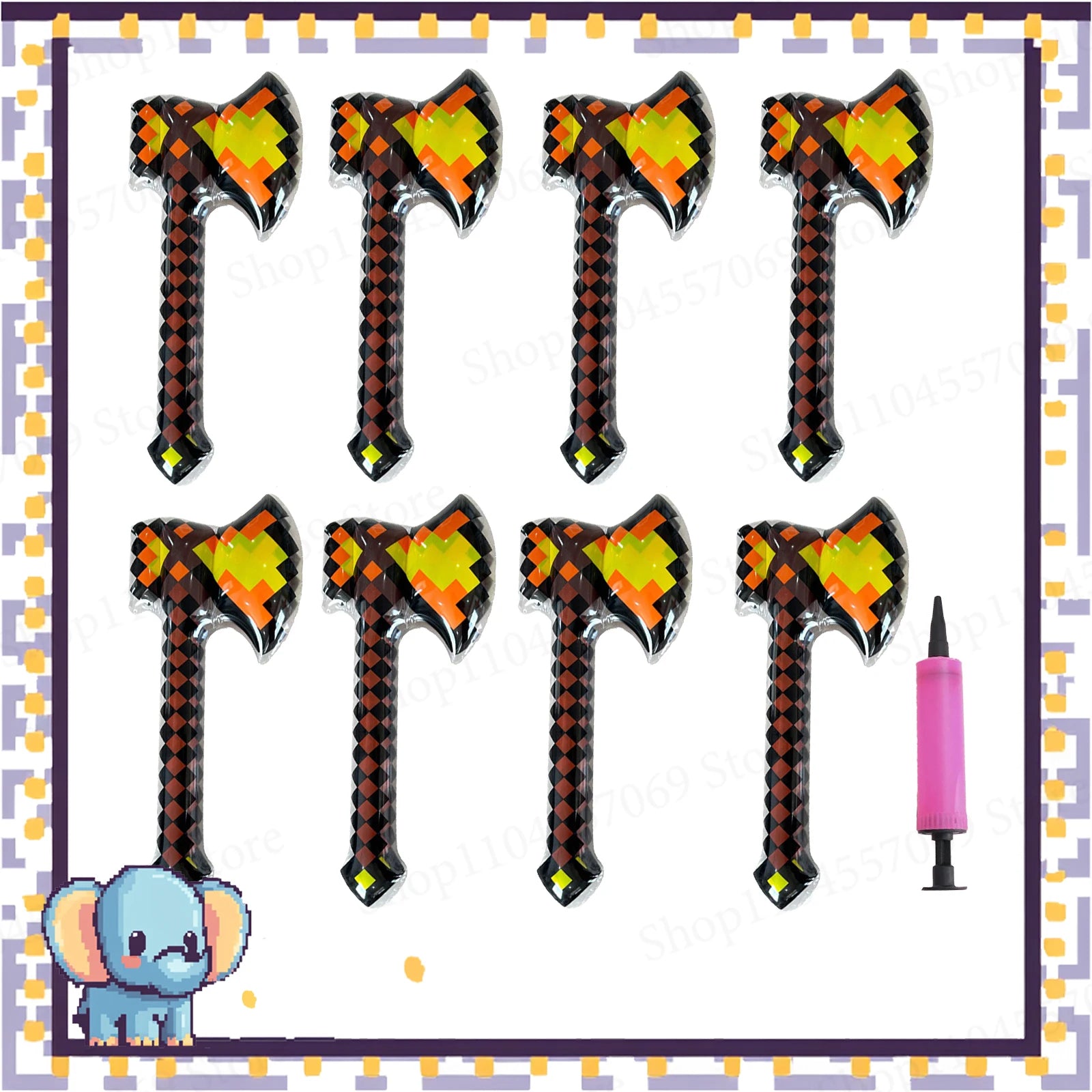 12-72Pcs Inflatable Sword Toy Inflatable Weapons for Theme Party Birthday Halloween Kids Themed Party Gifts Sword Party Favors