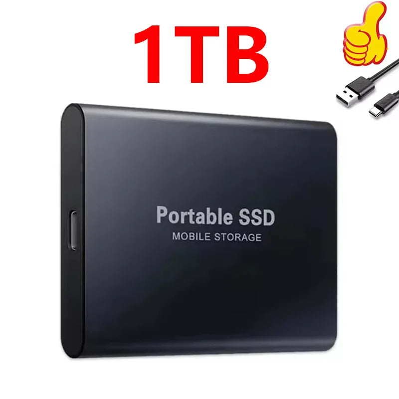 Portable High Speed External Hard Disks Fast Data Transfer Hard Drives 1TB 2TB 4TB High Capacity Storage SSD for MAC Notebook PC