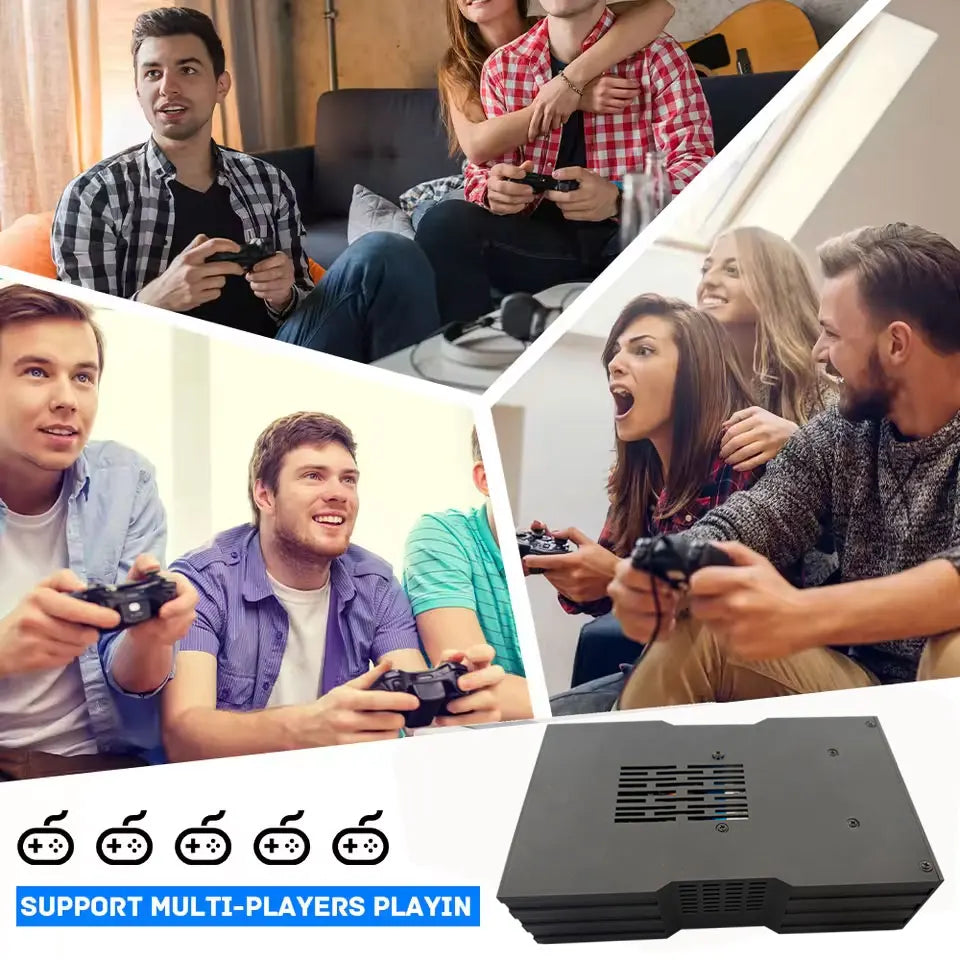 60+ Emulators Super Game Console X King 8G Ram 500G Gaming SSD Batocera 3865U 70000+Games For Wii PS2 XBOX PSP Switch N64