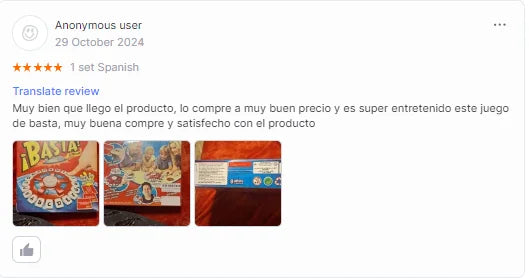 Spanish Basta Game Fast-paced Family Gathering Letter Toys For Adults Children Letters Learning Lengua española Juegos De Mesas
