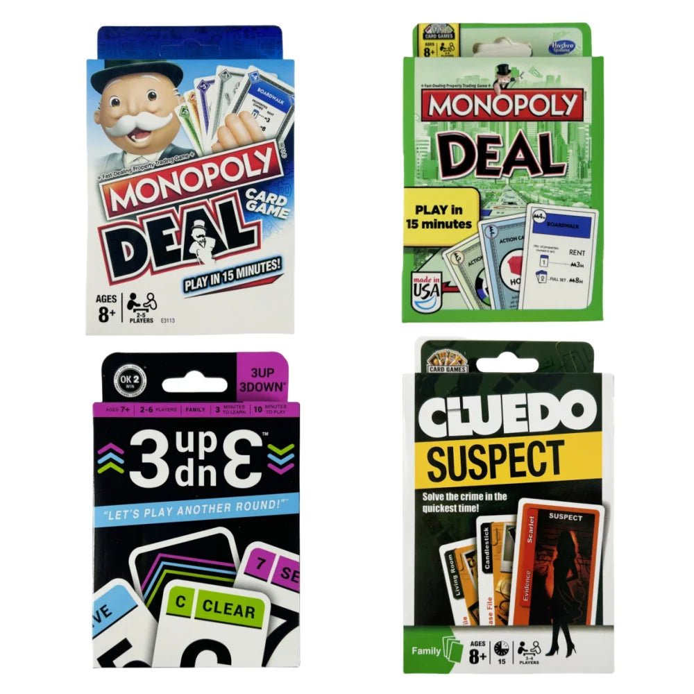 Monopoly Deal Quick-Playing Cluede Card Game for Families Kids Ages 8 and Up and 2-5 Players Board game