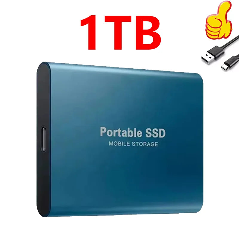Portable High Speed External Hard Disks Fast Data Transfer Hard Drives 1TB 2TB 4TB High Capacity Storage SSD for MAC Notebook PC