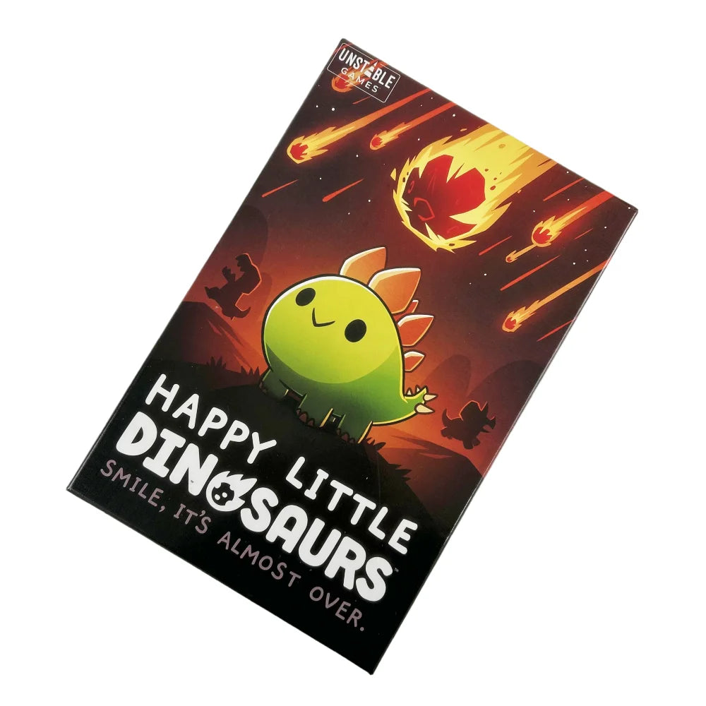 Happy Little Dinosaurs English Chess and Card Strategy Hazards Party Playing Board Evolution Game Cards