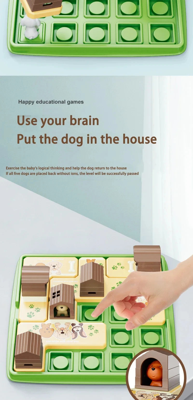 Funny Parent Child Games Beware of The Dog Don't Wake The Dog Toys Dog Board Games for Kids Tricky Toy Bad Dog Gnaw Bones Toy