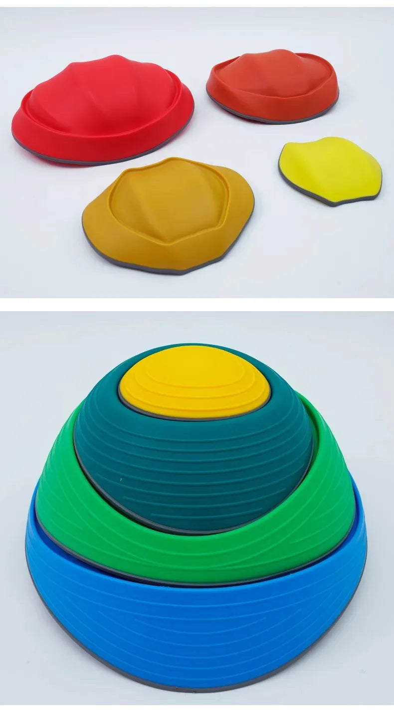 Children Balance Stepping Stones Sports Toys Sensory Integration Training Parish Party Indoor Outdoor Social Game Autism Therapy