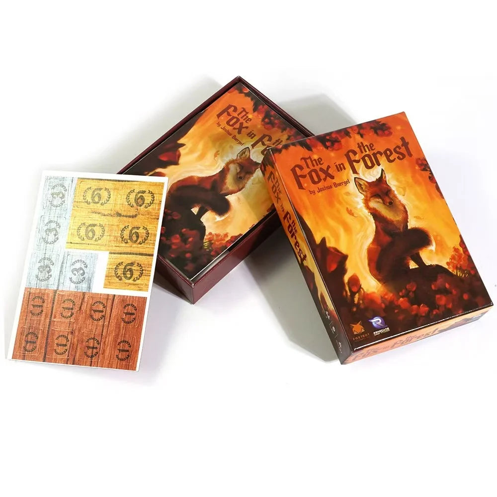 The Fox in the Forest, Social Party Game Cards, Fox-Forest Card Game Educational Toy Challenging Strategy Games Mysterious Funny