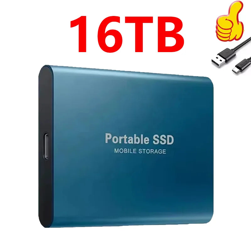 Portable High Speed External Hard Disks Fast Data Transfer Hard Drives 1TB 2TB 4TB High Capacity Storage SSD for MAC Notebook PC