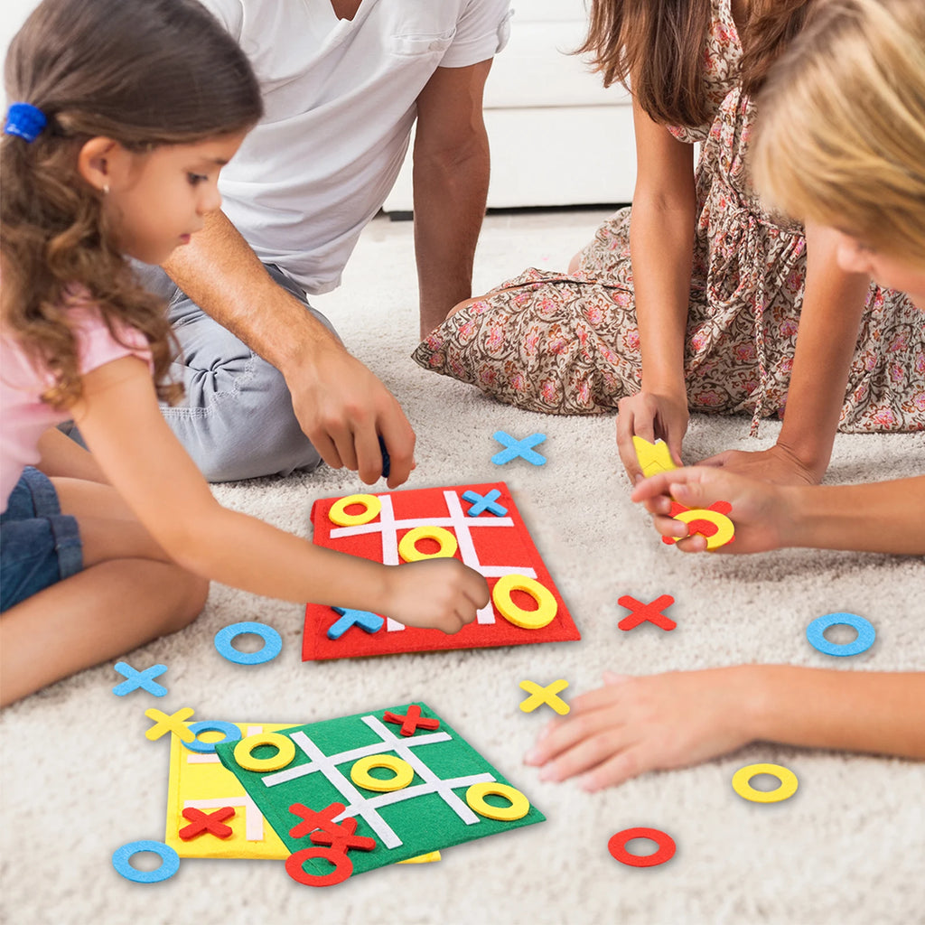 20pcs Felt Board Game  for Kids and Family Party Fun Mini Board Game Toy Family Board Game Birthday Party Favors Travel Game