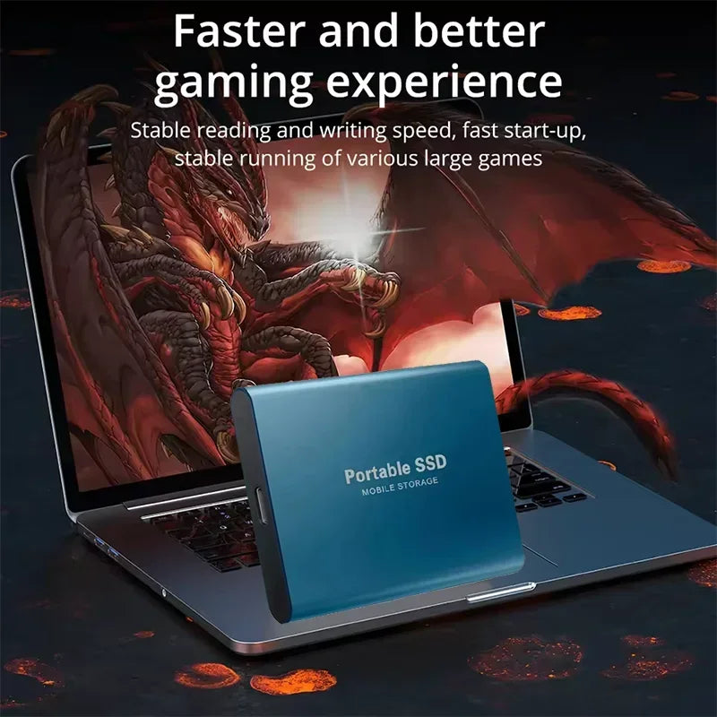 Portable High Speed External Hard Disks Fast Data Transfer Hard Drives 1TB 2TB 4TB High Capacity Storage SSD for MAC Notebook PC