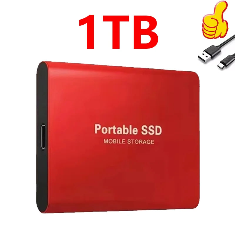 Portable High Speed External Hard Disks Fast Data Transfer Hard Drives 1TB 2TB 4TB High Capacity Storage SSD for MAC Notebook PC