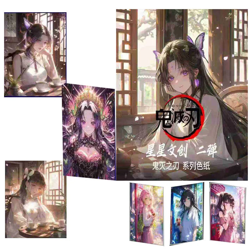 Demon Slayer Acrylic Cards Booster Box Official Anime Trading Game Collection Japanese Style Gift